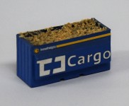 BuBi Model H070103 - H0 - Holzcontainer CD Cargo